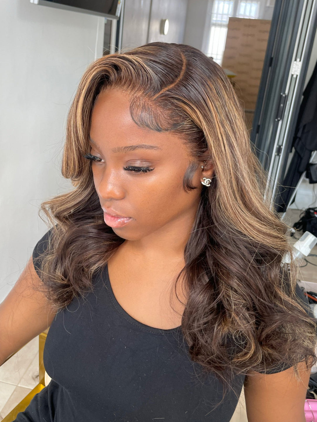 100% Unprocessed Human hair Tee Virgin Frontal Wig