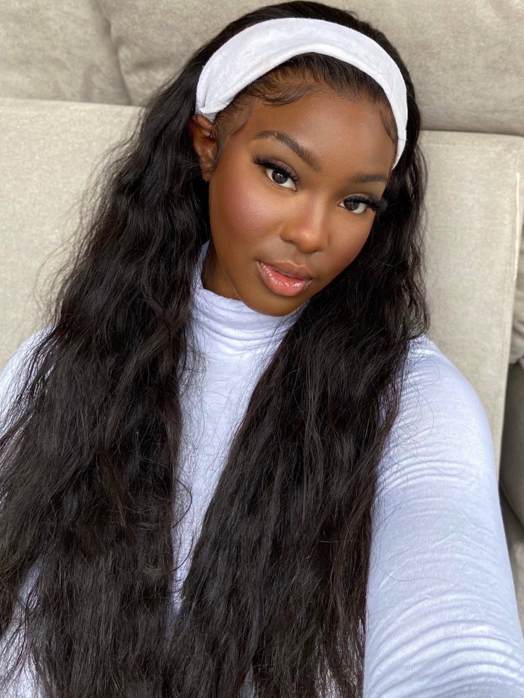 100% Unprocessed Human Hair Lala Natural Wave Frontal Wig