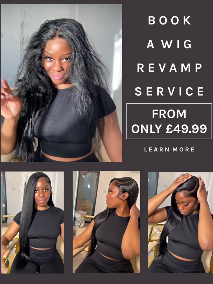 100% Unprocessed Human hair Basic Wig Revamp Service