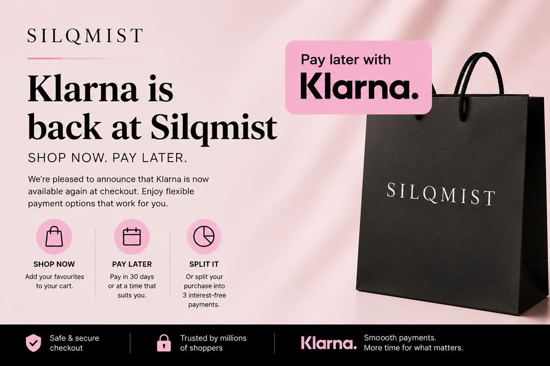 Klarna is Back at Silqmist: Shop Now, Pay Later