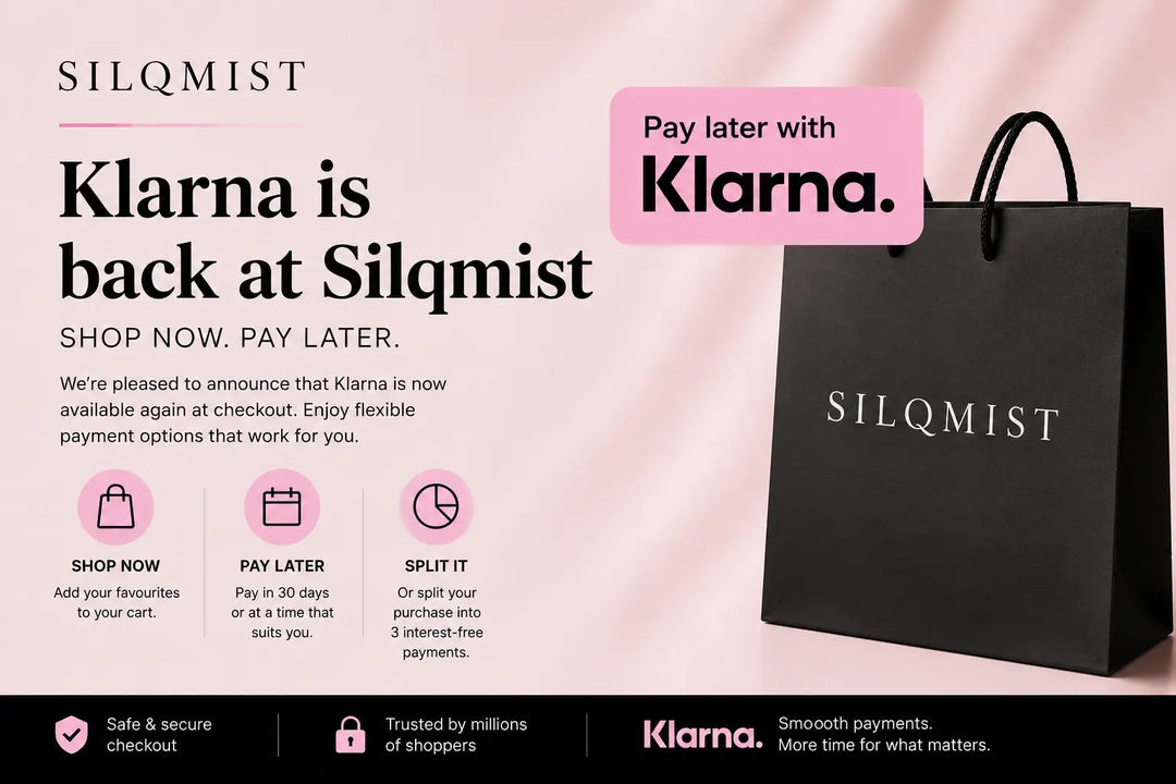 Klarna is Back at Silqmist: Shop Now, Pay Later SILQMÏST