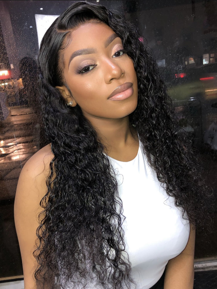 Ready To Ship: Porsha Deep Wave Frontal Wig (Transparent Lace/Customised)