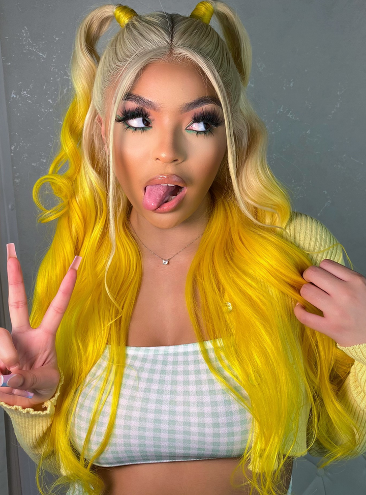 100% Unprocessed 613 Human hair Mulatto Frontal Wig 