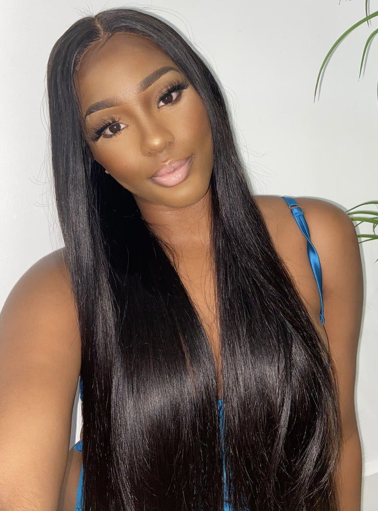 Ready To Ship: Mona Closure Wig (Straight/ Transparent Lace)