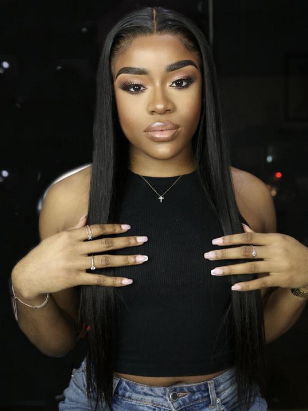 Ready To Ship: Naomi Frontal Wig (Jet black)