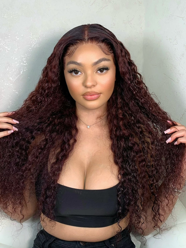100% Unprocessed 613 Human hair Nadine Deep Wave Frontal Wig