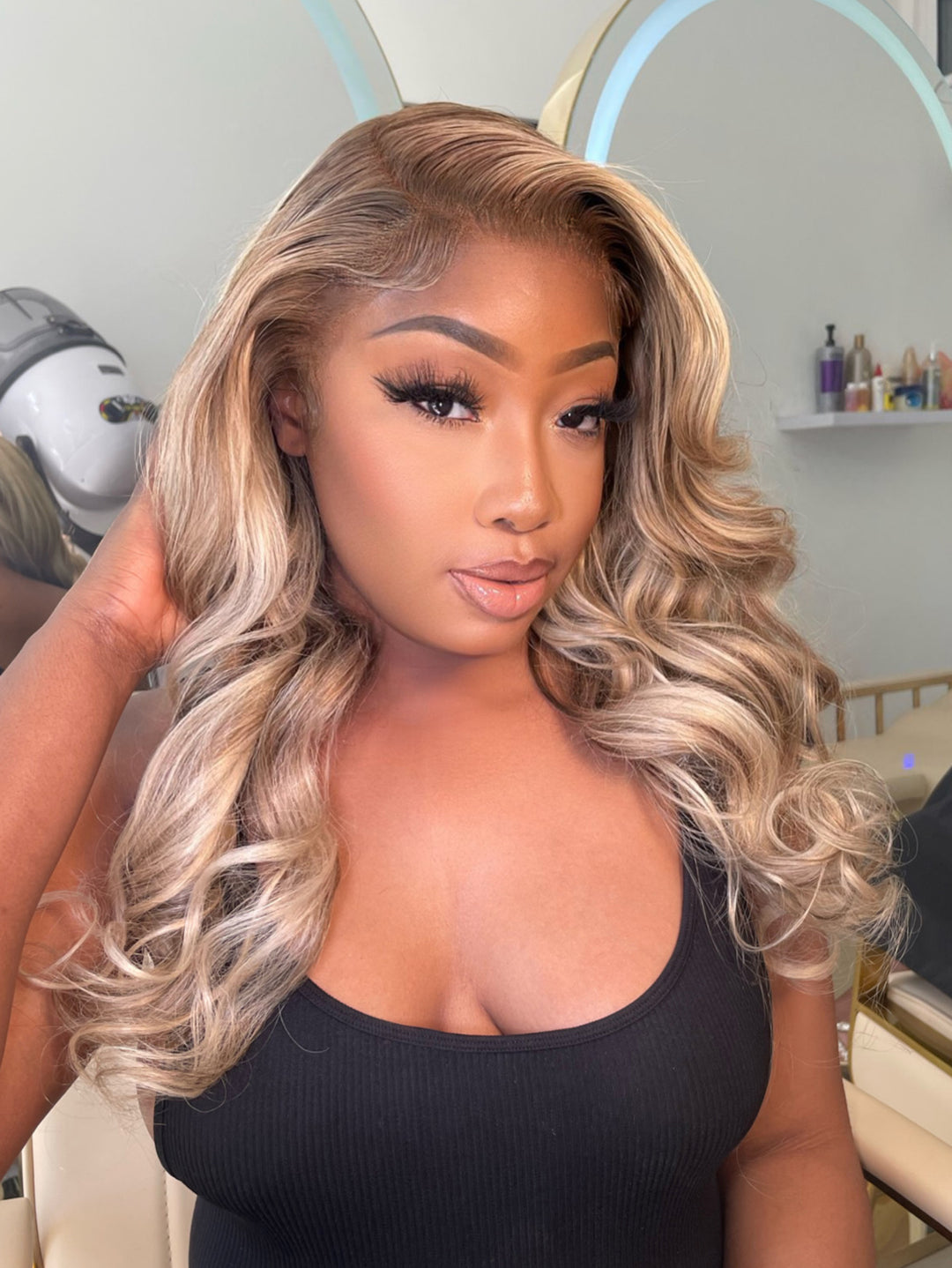 100% Unprocessed 613 Human hair Tia Frontal Wig