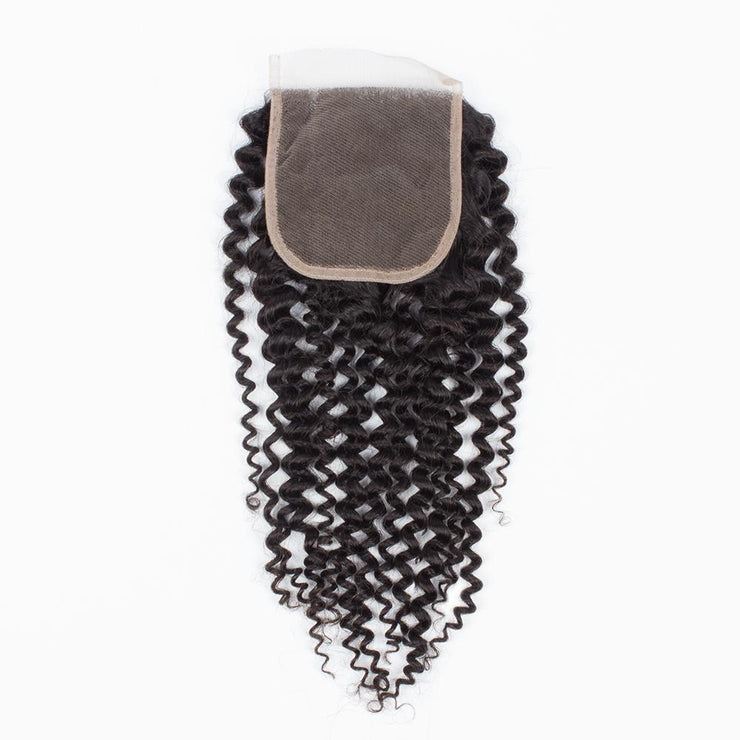 Ready To Ship: Kinky Curly Closure (Transparent Lace)